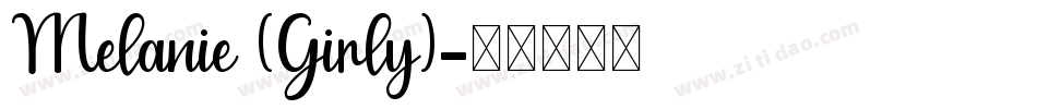 Melanie (Girly)字体转换